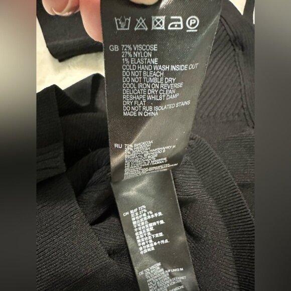 REISS Black Off‎ the shoulder with straps Shirt XS - Picture 4 of 8